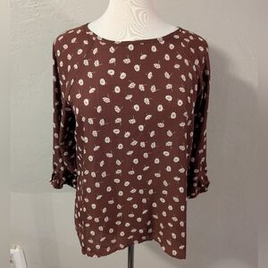 Papermoon Larie Sleeve Blouse Women's Sz m